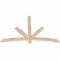 Ekena Millwork Alberta Smooth Timber Gable Bracket, Douglas Fir, 60"W x 40"H x 1 1/2"D x 3 1/2"F, 16/12 Pitch GBW060X40X0204ALB00SDF - alternate 4